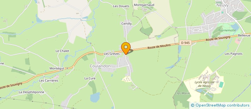 localisation de l'entreprise MONSIEUR TOM MARCHAND  COULANDON