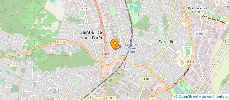 localisation de l'entreprise MONSIEUR TOM MARCIN  SAINT-BRICE-SOUS-FORET