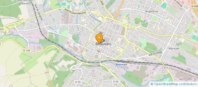 localisation de l'entreprise MONSIEUR TOM MASCRE  BEAUVAIS