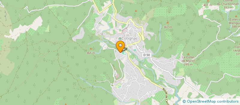 localisation de l'entreprise MONSIEUR TOM MENDES  COTIGNAC