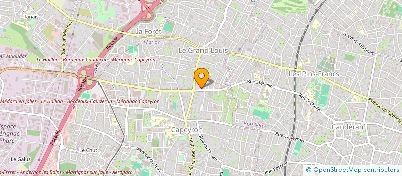 localisation de l'entreprise MONSIEUR TOM MICHALUC  MERIGNAC