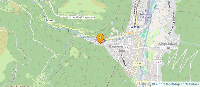 localisation de l'entreprise MONSIEUR TOM MICHAUT  BAGNERES-DE-LUCHON