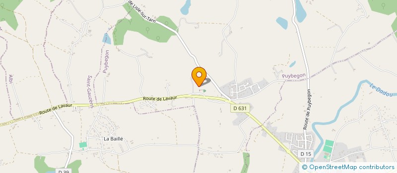 localisation de l'entreprise MONSIEUR TOM MICHEL  PUYBEGON