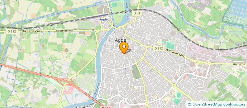 localisation de l'entreprise MONSIEUR TOM MICHEL  AGDE