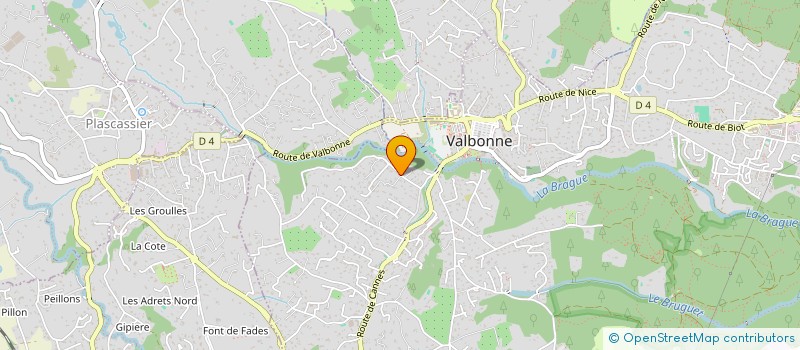 localisation de l'entreprise MONSIEUR TOM MICHEL  VALBONNE