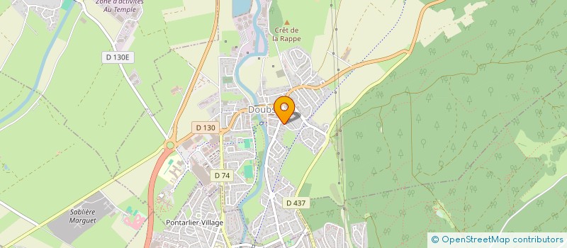 localisation de l'entreprise MONSIEUR TOM MONNIN  DOUBS