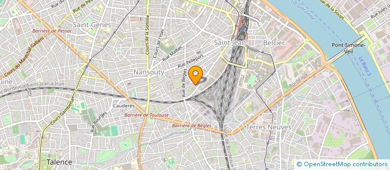 localisation de l'entreprise MONSIEUR TOM MORAL  BORDEAUX