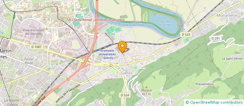 localisation de l'entreprise MONSIEUR TOM OLMOS  GIERES