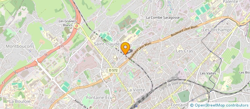 localisation de l'entreprise MONSIEUR TOM PERRIN  BESANCON