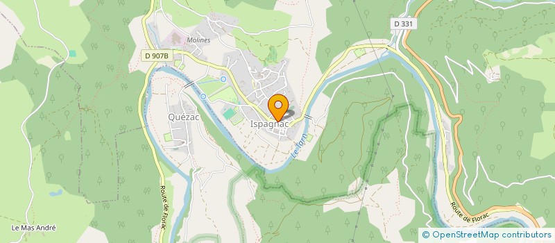 localisation de l'entreprise MONSIEUR TOM PESTA  ISPAGNAC