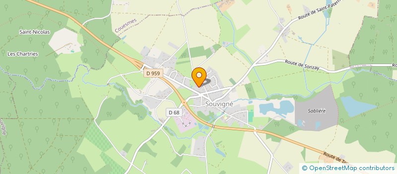 localisation de l'entreprise MONSIEUR TOM PETITPEZ  SOUVIGNE