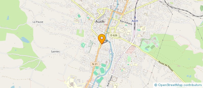 localisation de l'entreprise MONSIEUR TOM PINEAUD  AUCH