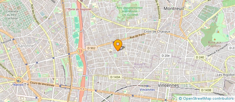 localisation de l'entreprise MONSIEUR TOM POUGET à MONTREUIL
