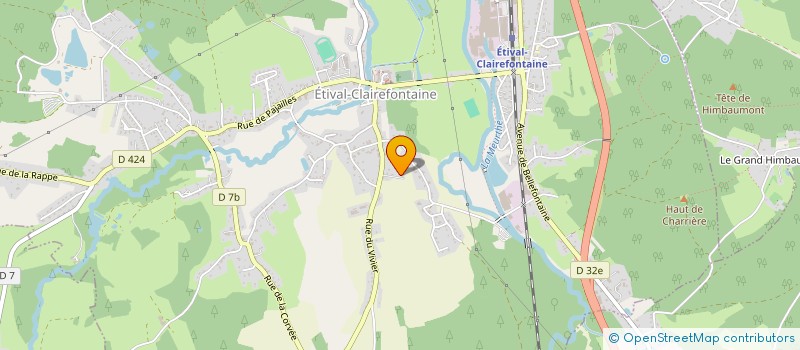 localisation de l'entreprise MONSIEUR TOM ROBERT-VASSEUR  ETIVAL-CLAIREFONTAINE