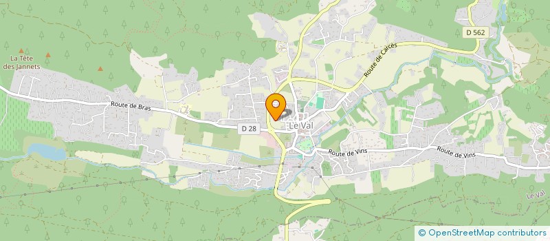 localisation de l'entreprise MONSIEUR TOM RONDA  LE VAL