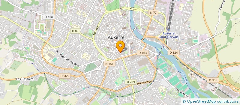 localisation de l'entreprise MONSIEUR TOM SABOURIN à AUXERRE