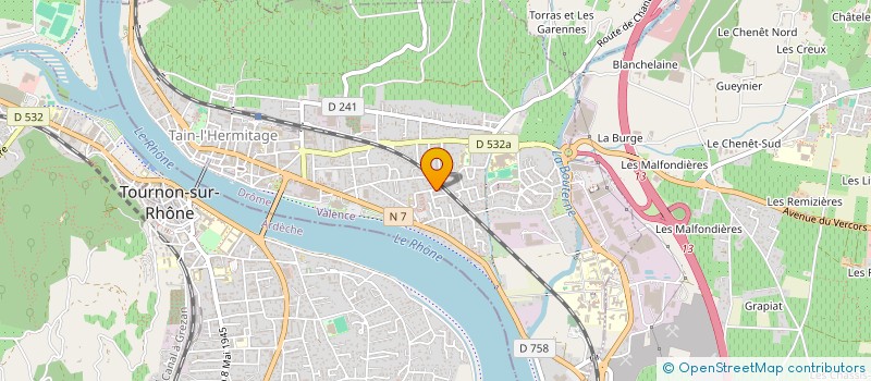 localisation de l'entreprise MONSIEUR TOM SAGE  TAIN-L'HERMITAGE