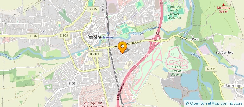 localisation de l'entreprise MONSIEUR TOM SARRON  CLERMONT-FERRAND