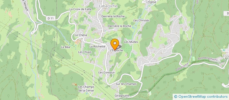 localisation de l'entreprise MONSIEUR TOM SPIHLMANN  LABAROCHE