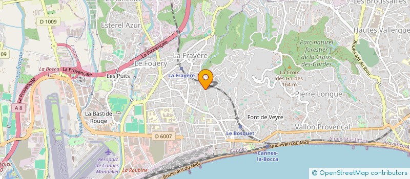 localisation de l'entreprise MONSIEUR TOM THIECHART  PEGOMAS