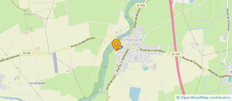 localisation de l'entreprise MONSIEUR TOM THIOLLIER  L'HOPITAL-LE-GRAND