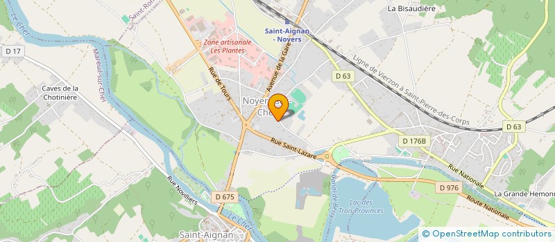 localisation de l'entreprise MONSIEUR TOM TREFOUX  NOYERS-SUR-CHER