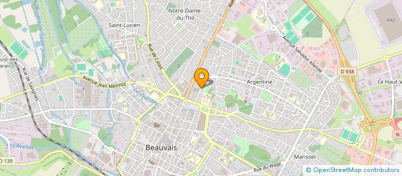 localisation de l'entreprise MONSIEUR TOM VAILLANT  BEAUVAIS