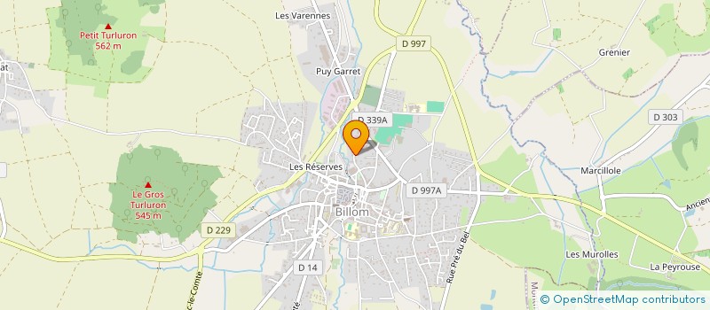 localisation de l'entreprise MONSIEUR TOM VAURE à BILLOM