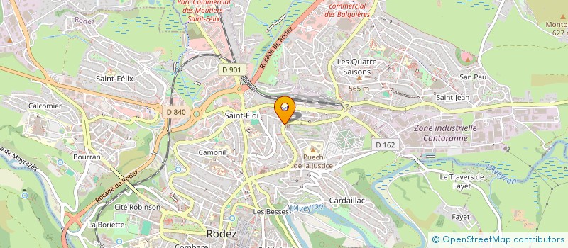 localisation de l'entreprise MONSIEUR TOM VAYSSETTES  RODEZ