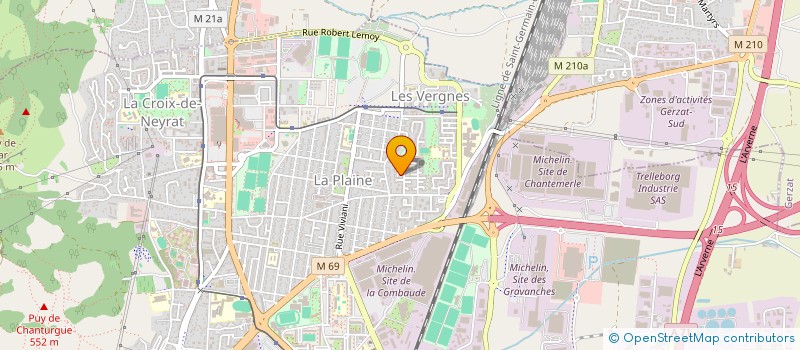 localisation de l'entreprise MONSIEUR TOM VIDAL  CLERMONT-FERRAND