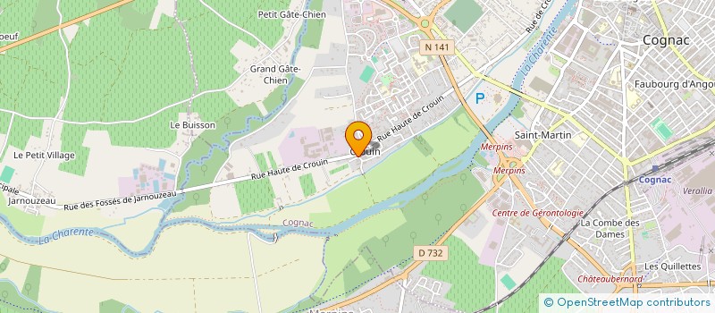 localisation de l'entreprise MONSIEUR TOM VIGNOT à COGNAC