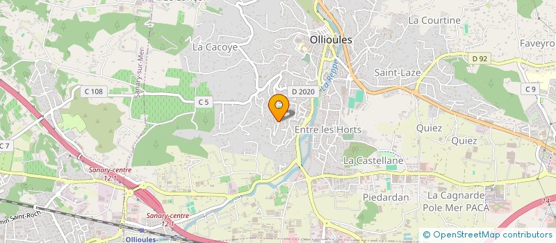 localisation de l'entreprise MONSIEUR TOM VIOT à OLLIOULES