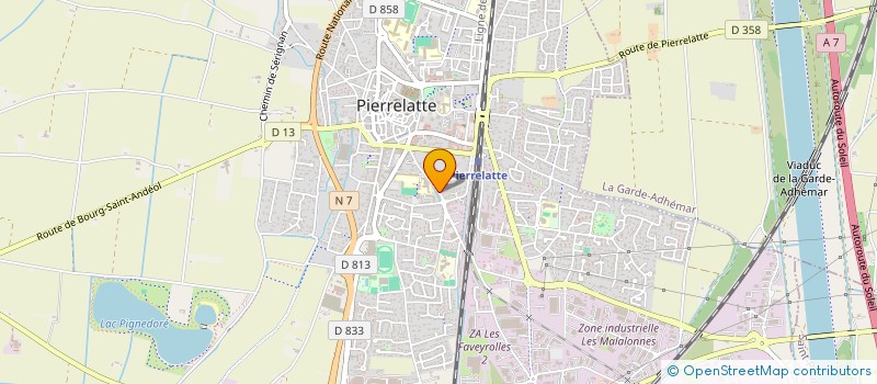 localisation de l'entreprise MONSIEUR TOMA ATHIER  PIERRELATTE