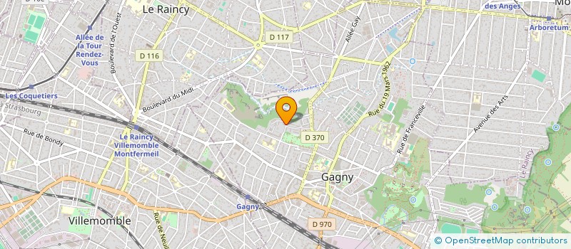 localisation de l'entreprise MONSIEUR TOMA FAVRETTO  GAGNY