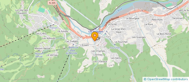 localisation de l'entreprise MONSIEUR TOMAS JOAQUIN MUELLER  LES HOUCHES