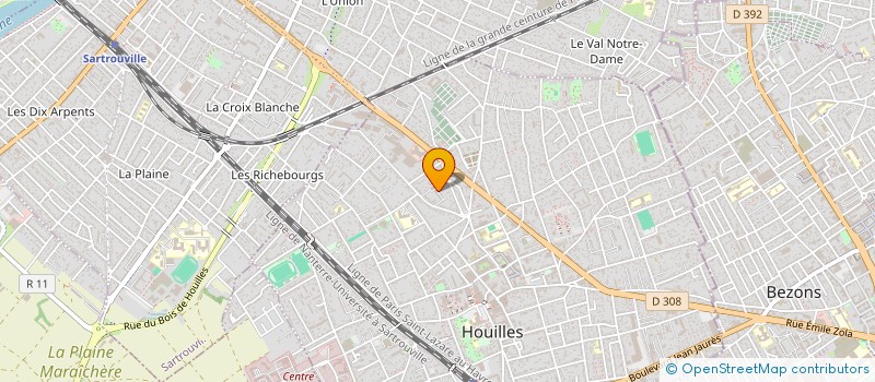 localisation de l'entreprise MONSIEUR TOMAS MALCUIT  HOUILLES