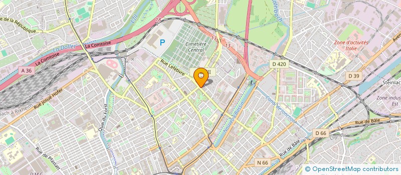 localisation de l'entreprise MONSIEUR TOMAS RADU  MULHOUSE