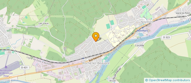 localisation de l'entreprise MONSIEUR TOMAS SANTONI  ROCHE-LEZ-BEAUPRE