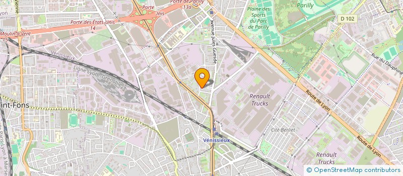 localisation de l'entreprise MONSIEUR TOMAS VITKUS  VENISSIEUX