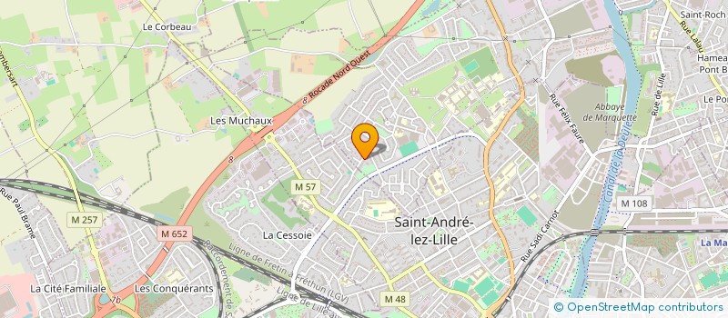 localisation de l'entreprise MONSIEUR TOMASZ KROMOSKA  MARQUETTE-LEZ-LILLE