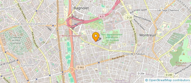 localisation de l'entreprise MONSIEUR TOMASZ PALKA à BAGNOLET