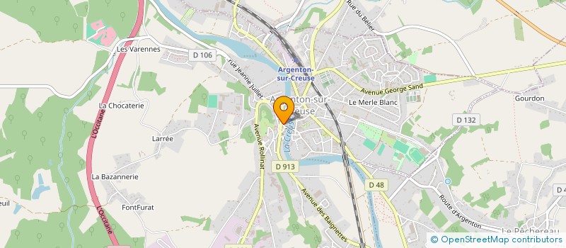 localisation de l'entreprise MONSIEUR TOMBO DIABIRA à ARGENTON-SUR-CREUSE