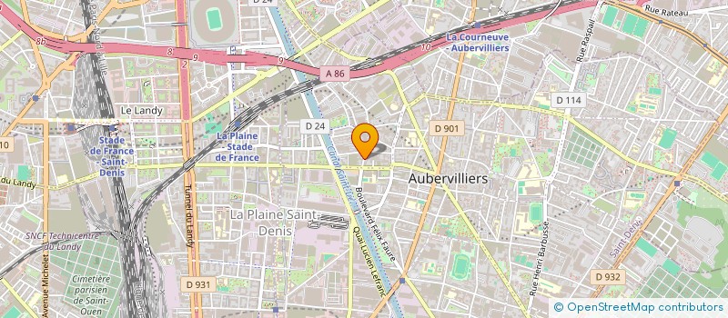 localisation de l'entreprise MONSIEUR TOME THEA  AUBERVILLIERS