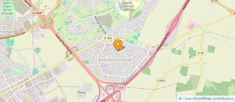 localisation de l'entreprise MONSIEUR TOMMY AKONGUINA  BAILLY-ROMAINVILLIERS