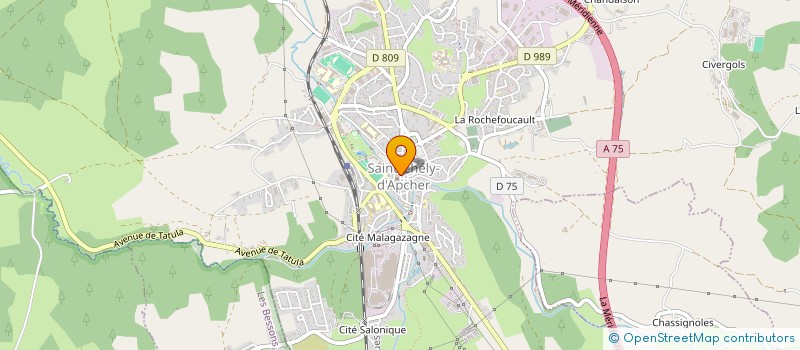 localisation de l'entreprise MONSIEUR TOMMY BENEZET  SAINT-CHELY-D'APCHER