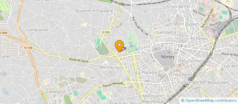 localisation de l'entreprise MONSIEUR TOMMY BERNARD  NIMES