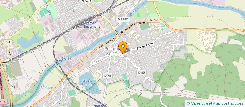 localisation de l'entreprise MONSIEUR TOMMY BETHGNIES  BEAUMONT-SUR-OISE