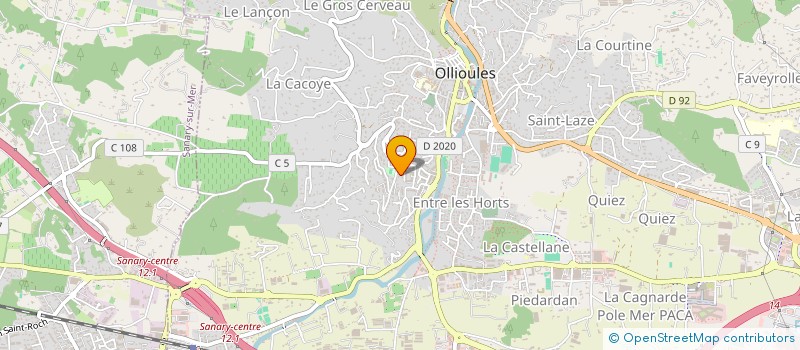 localisation de l'entreprise MONSIEUR TOMMY BIGNET  OLLIOULES