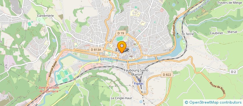 localisation de l'entreprise MONSIEUR TOMMY BOULARAS  FIGEAC