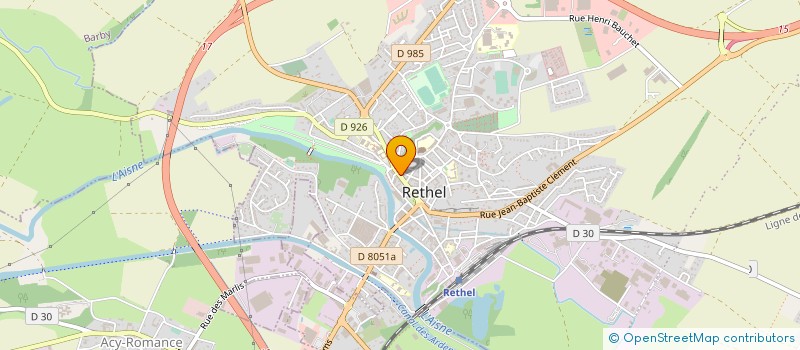 localisation de l'entreprise MONSIEUR TOMMY DRUART  RETHEL